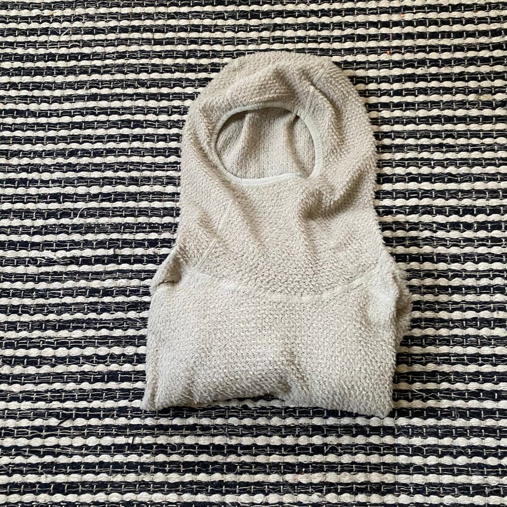 🌿Satisfy Cream Fuzzy Ghost Fleece AD Light Moon Pullover Hoodie L